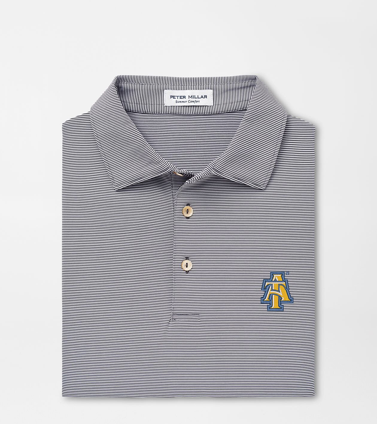 NC A&T Jubilee Stripe Performance Polo