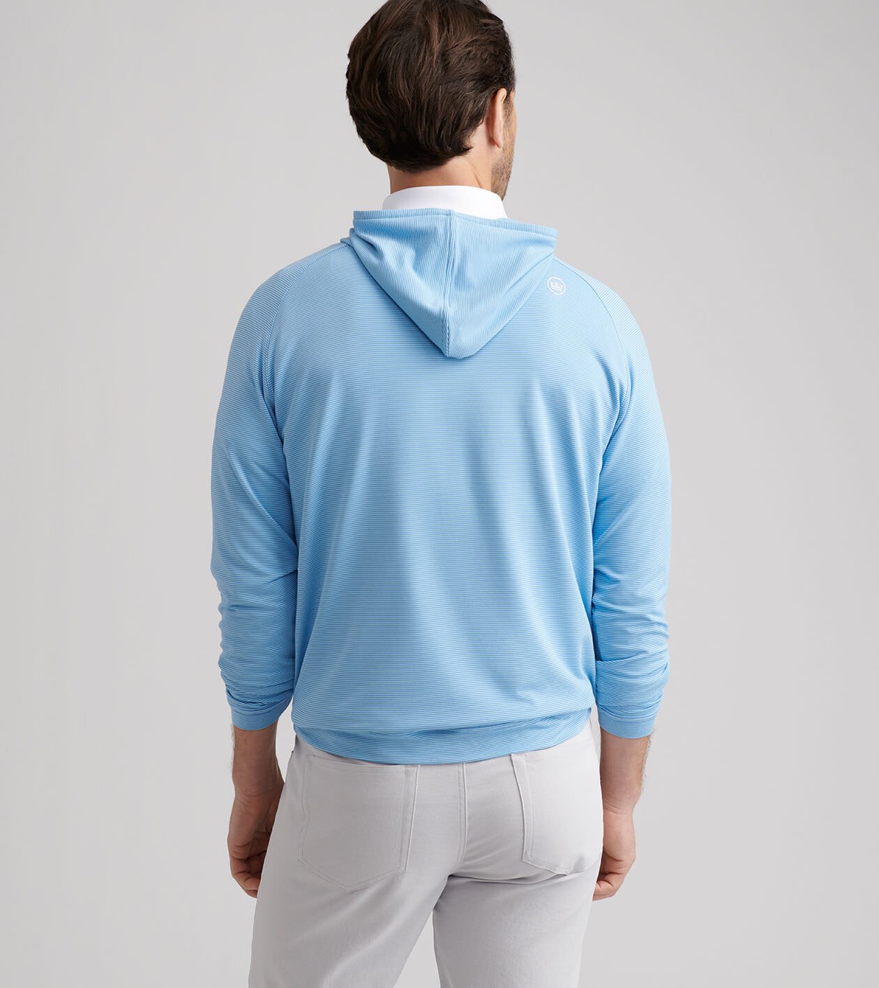 Pine Sugar Stripe Performance Hoodie | Men's Hoodies | Peter