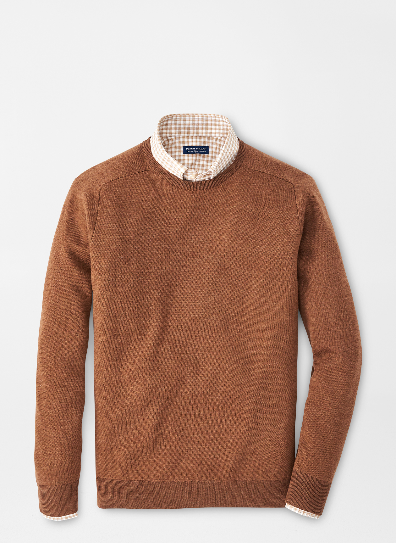 ★★ ★★ Interlock crewneck wool sweater T12E7 Wool Interlock Crewneck | Peter Millar