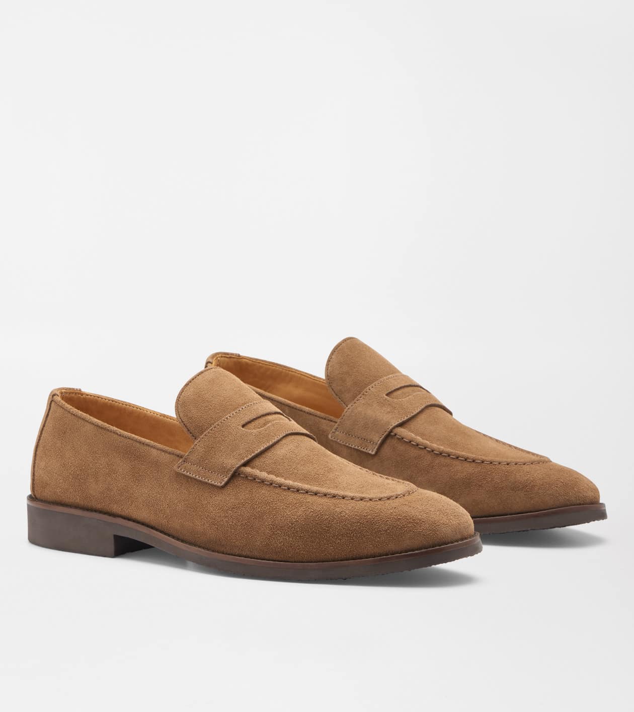 NEW PETER MILLAR men\'s madison penny loafer in cognac Madison Penny Loafer | Men main image 2