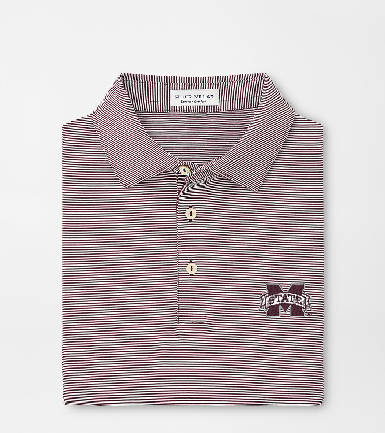Mississippi State Jubilee Stripe Performance Polo