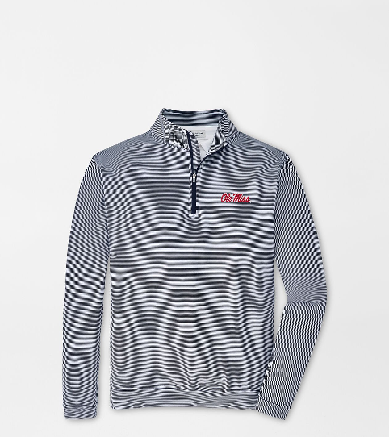 Ole Miss Perth Sugar Stripe Performance Quarter-Zip