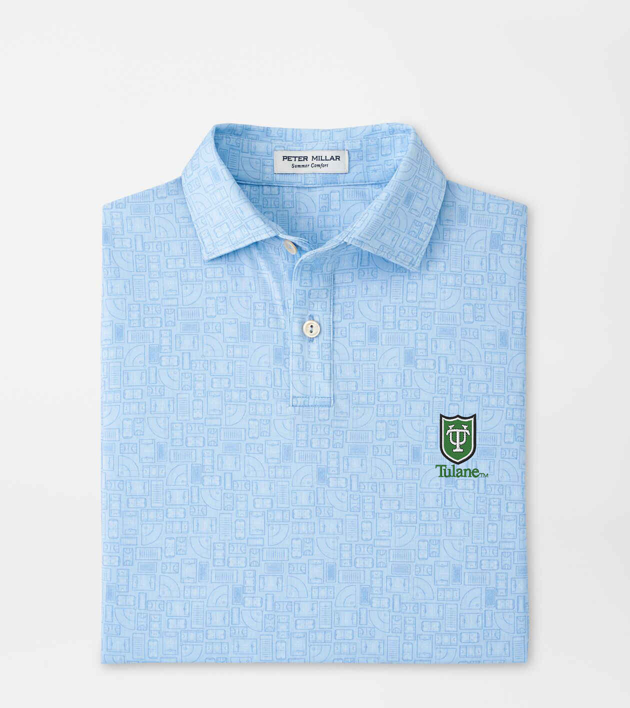 Tulane Out of Bounds Youth Performance Jersey Polo Youth Collegiate