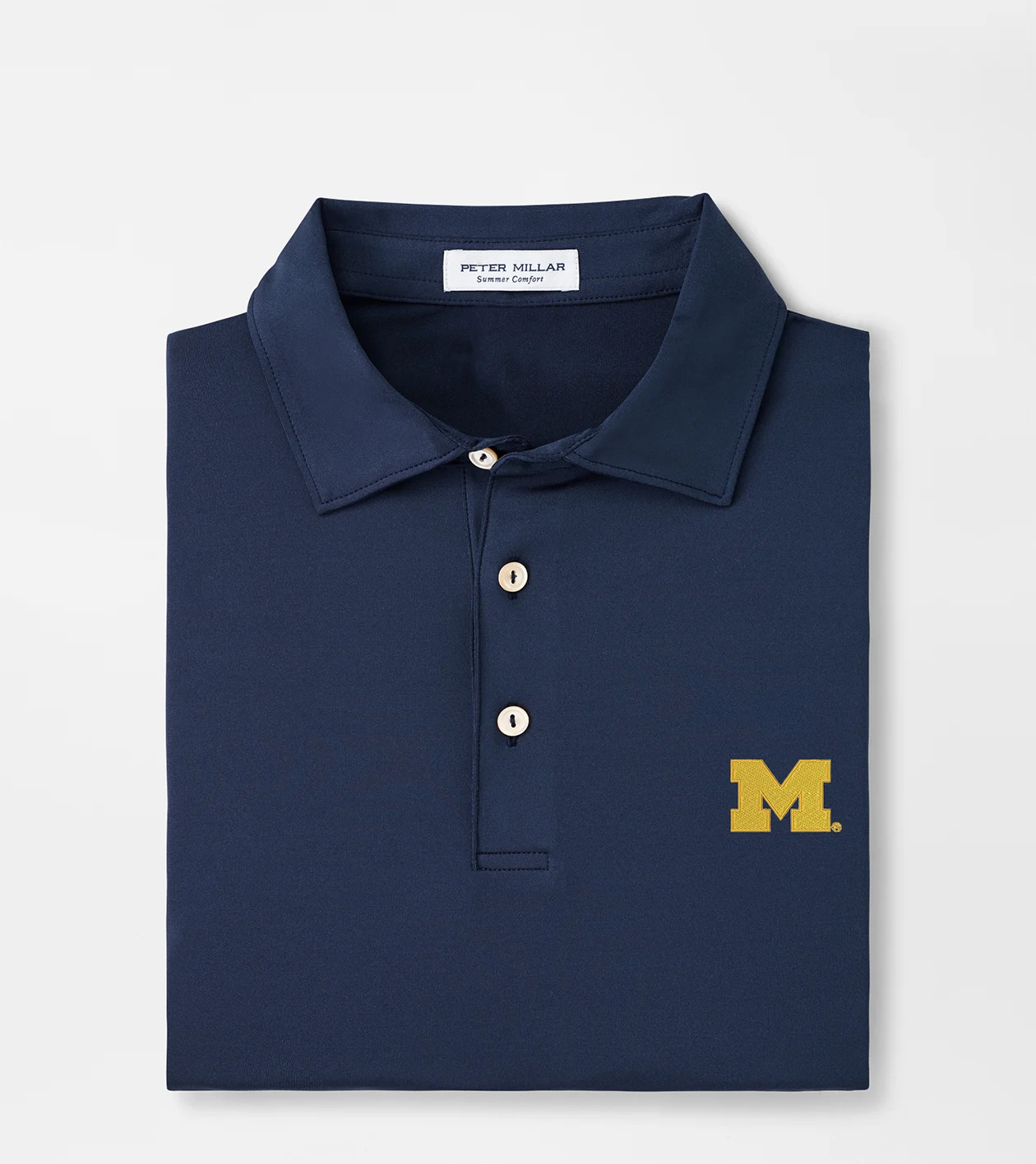Michigan Solid Performance Jersey Polo (Sean Self Collar