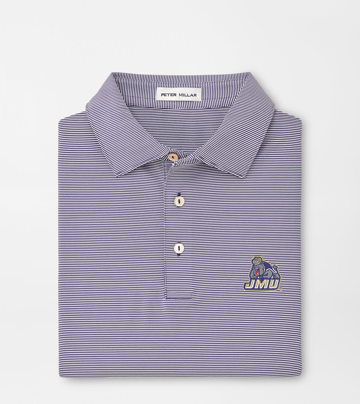 James Madison University Jubilee Stripe Performance Polo