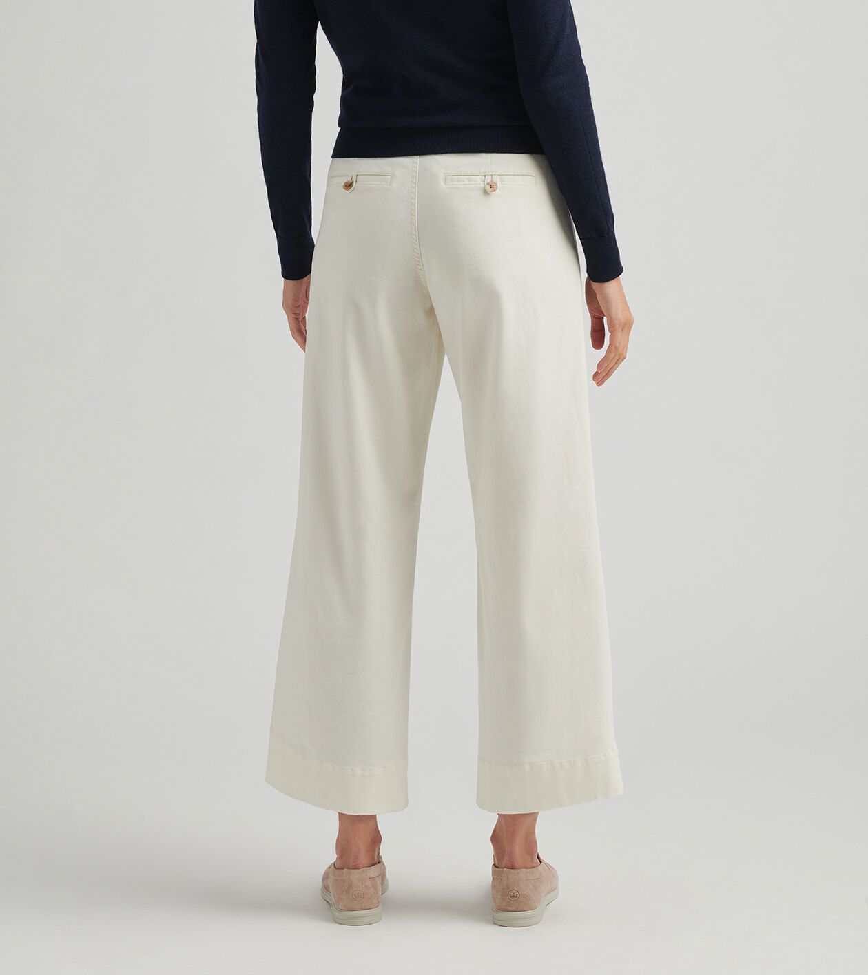 Karlie Stretch Sateen Wide Leg Pant