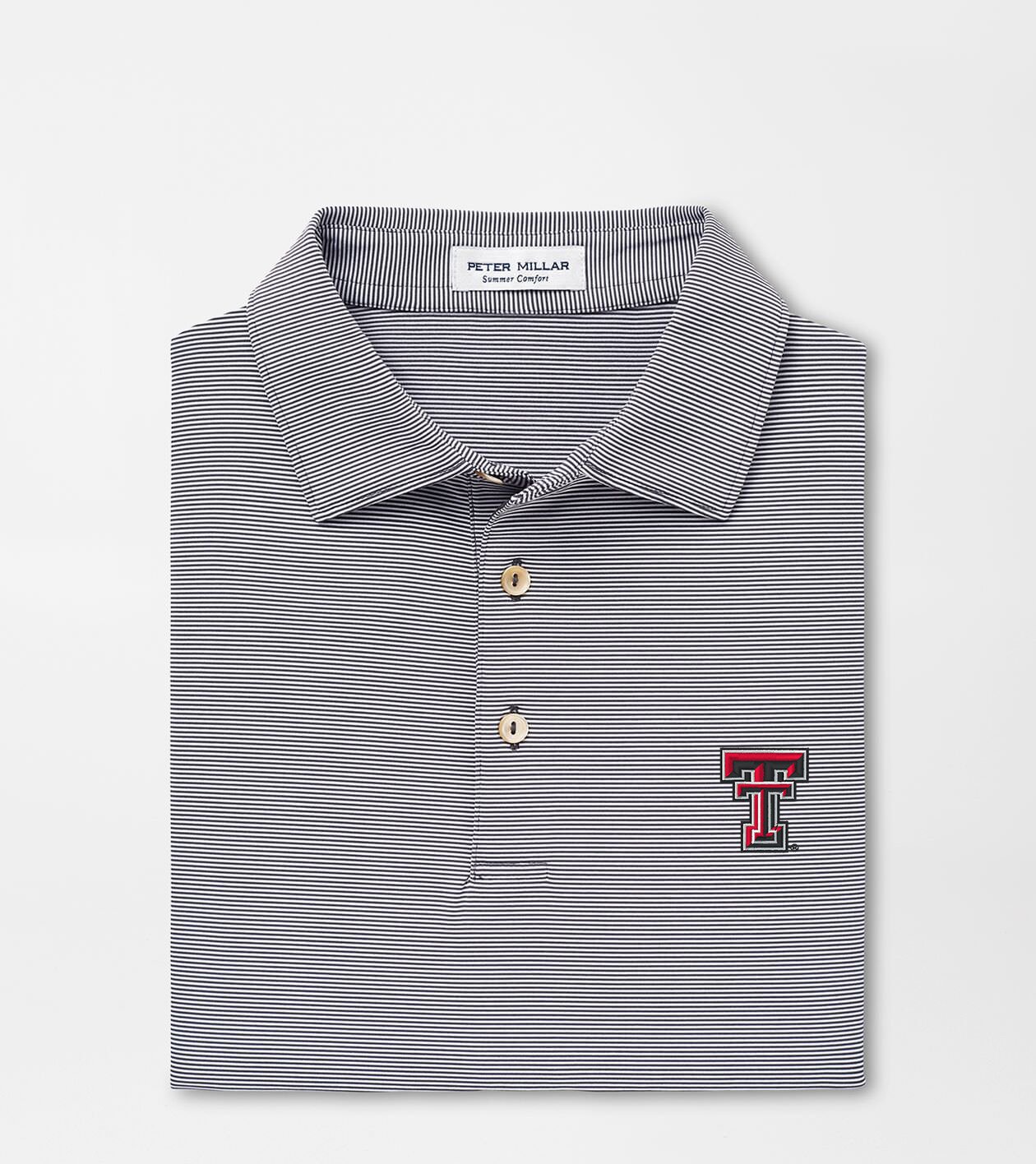 Texas Tech Jubilee Stripe Performance Polo