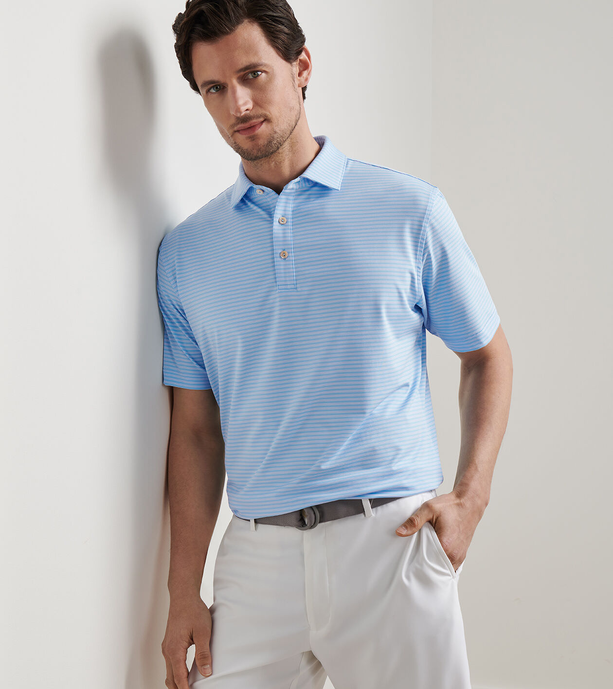 新品　BRIEFING SLEEVE LOGO POLO RELAXED FIT rlx-golf-shirt-rl-tour-pro-