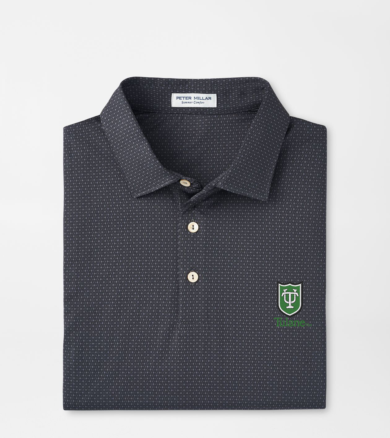 Tulane Tesseract Performance Jersey Polo Men's Collegiate Apparel