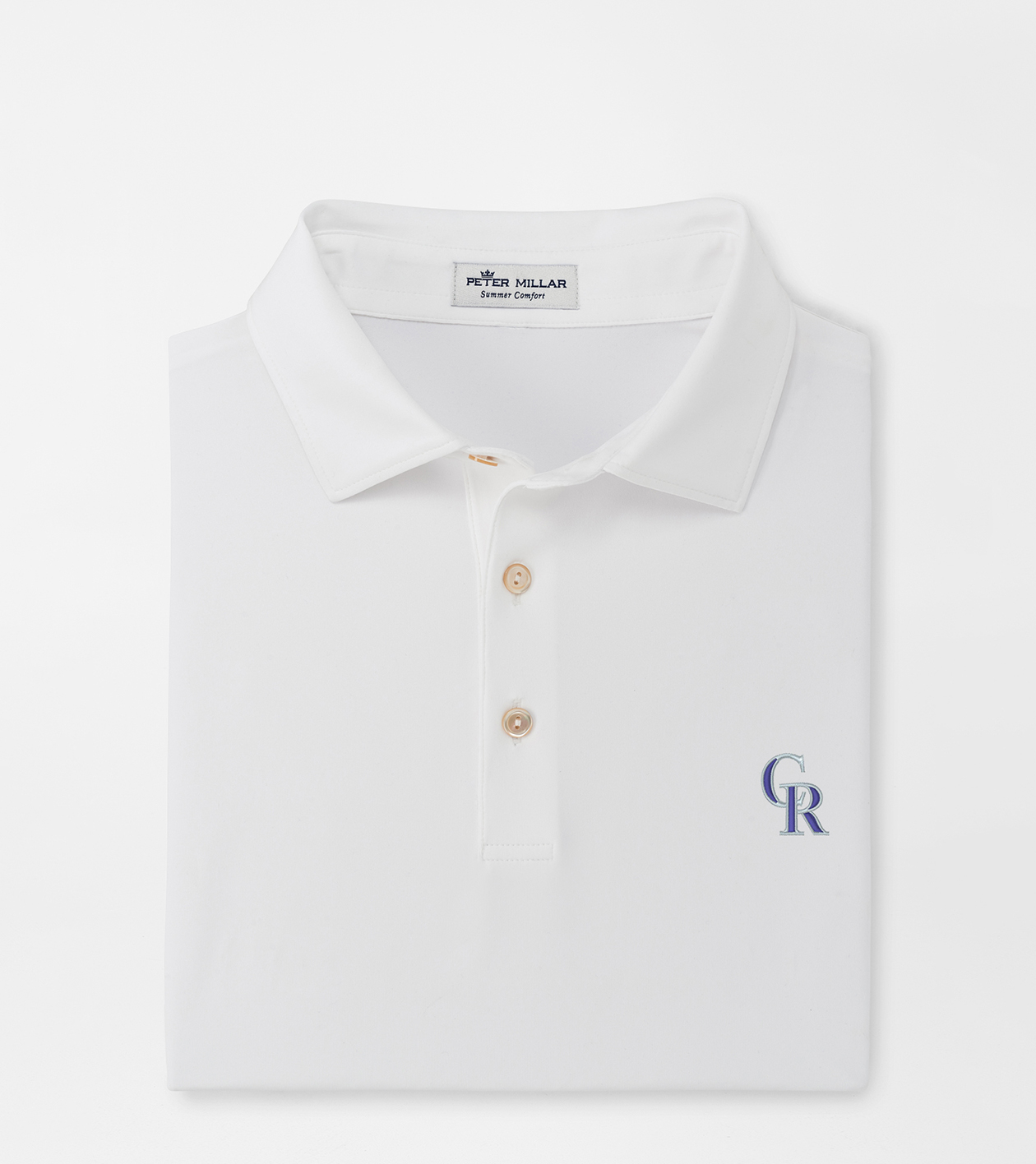 Peter Millar Solid Performance Jersey Polo L / White