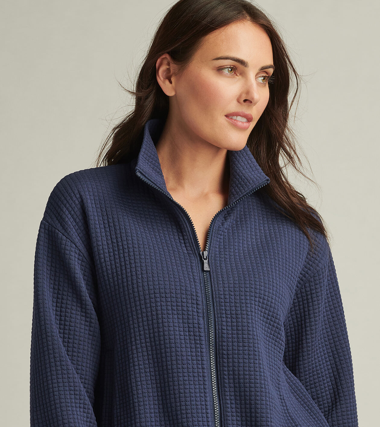 Flora Knit Jacquard Full-Zip Layer | Women's Tops | Peter Millar