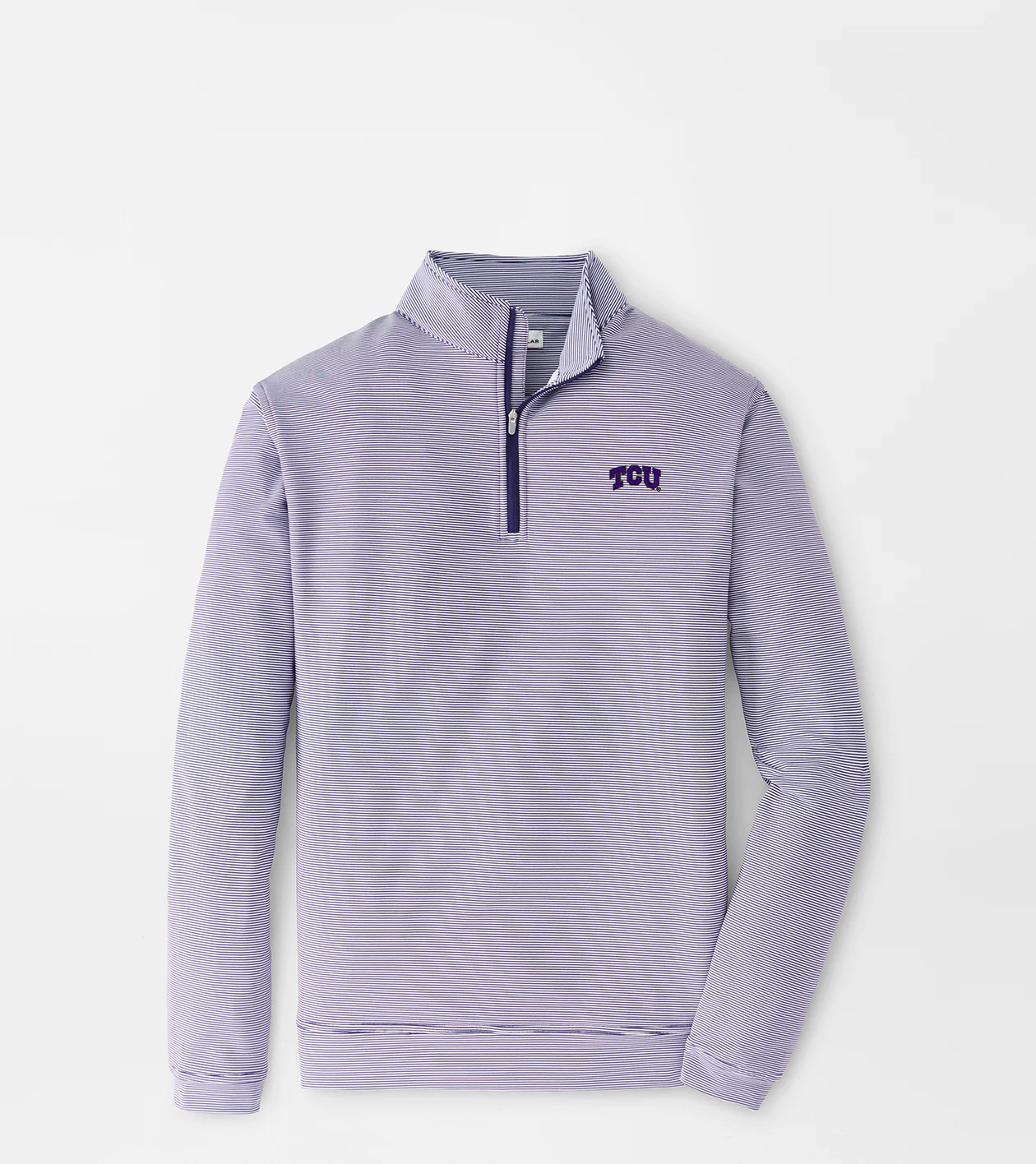 TCU Sugar Stripe Performance Quarter-Zip