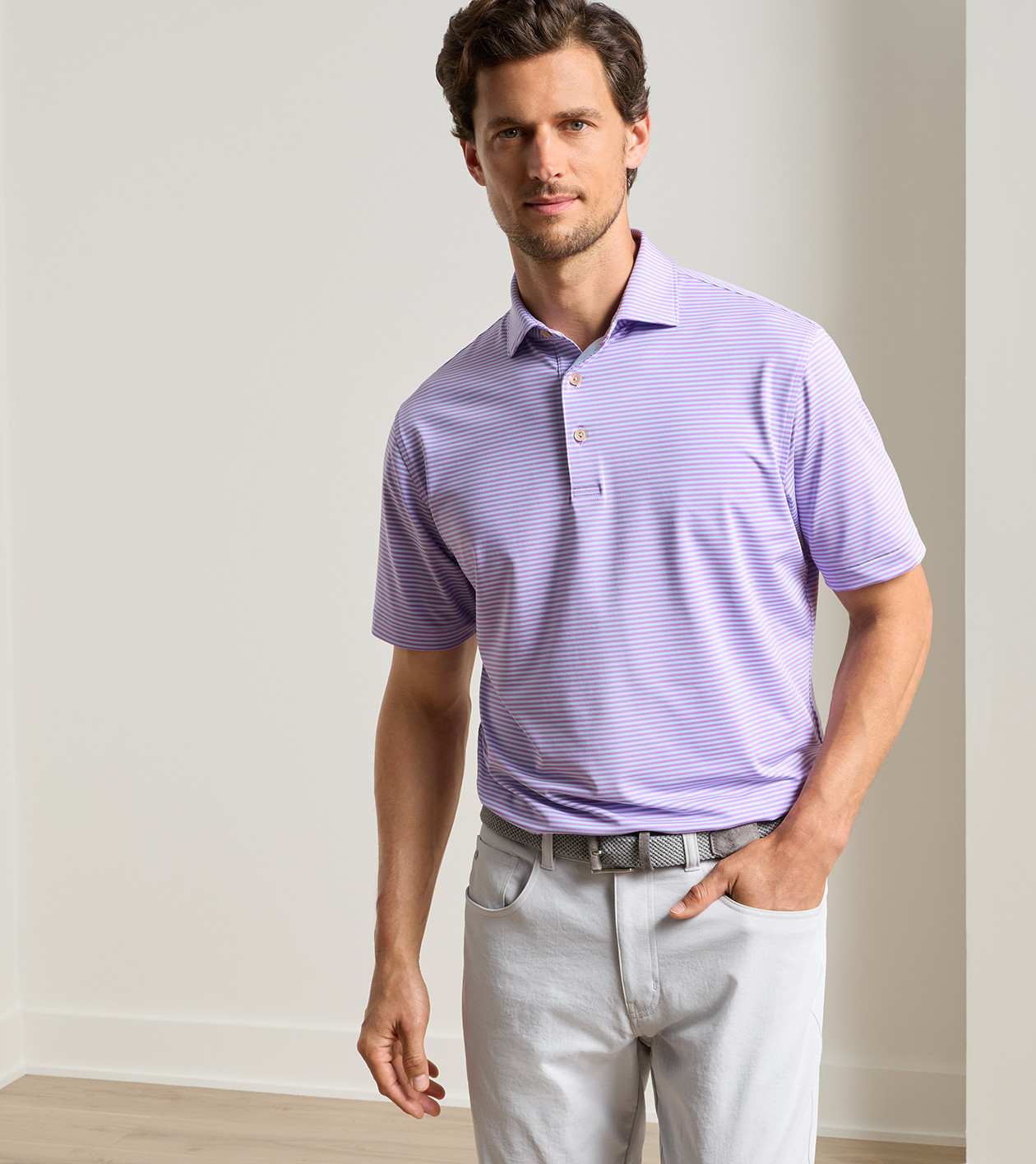 Hales Performance Jersey Polo | Men's Polos | Peter Millar
