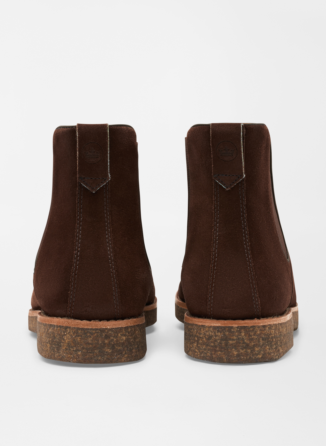 Peter Millar Mens Boots Sz 9.5 Brown Leather Chelsea Pull-On Lug Sole Plain Toe Magnanni - Lonny Tumbled - Tabacco– Dick Ferguson main image 3