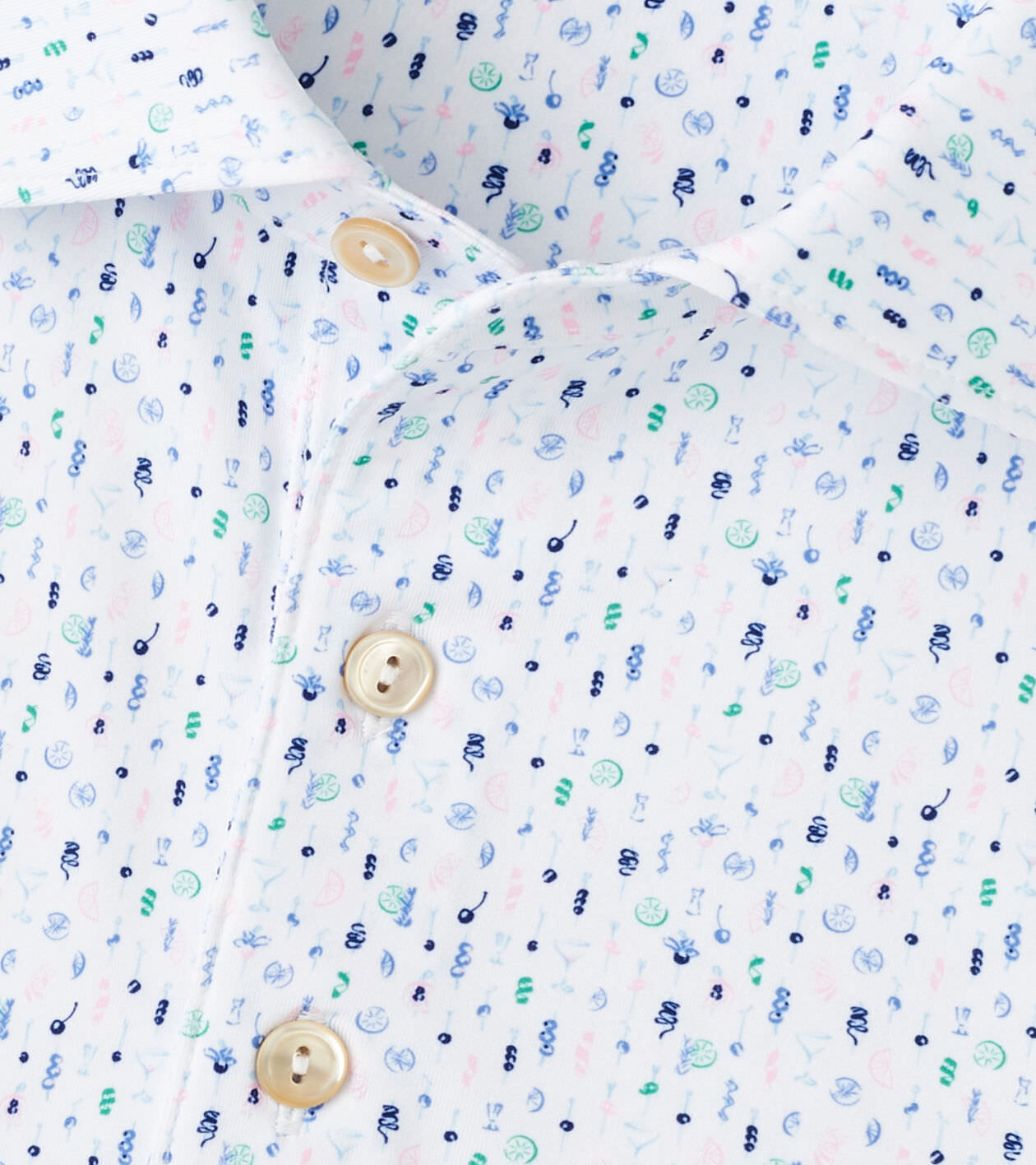 Cocktail Garnish Performance Jersey Polo | Men's Polos