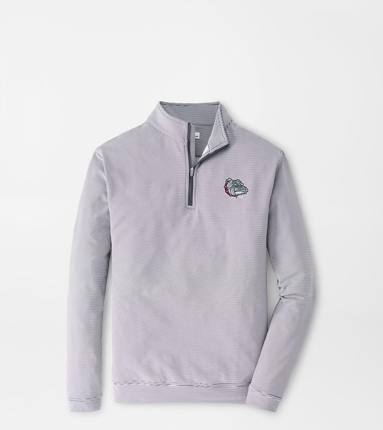 Gonzaga Bulldog Perth Mini-Stripe Performance Pullover