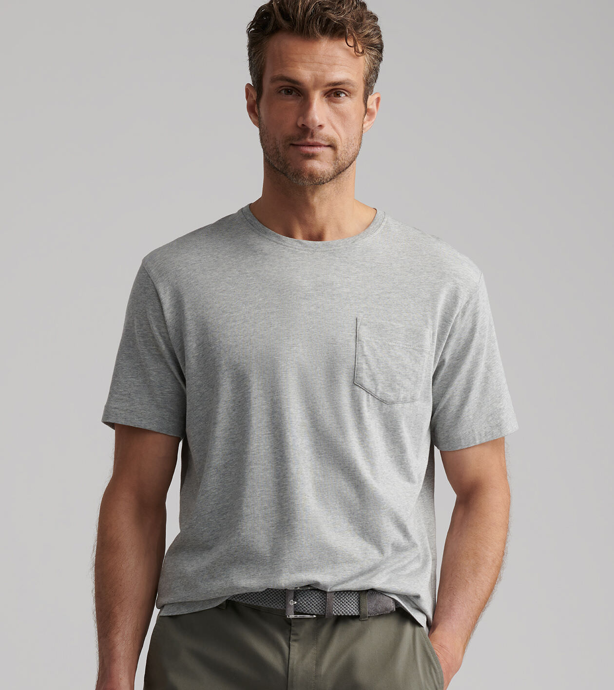 Crown Comfort Heathered Short-Sleeve Pocket Tee | Men's T