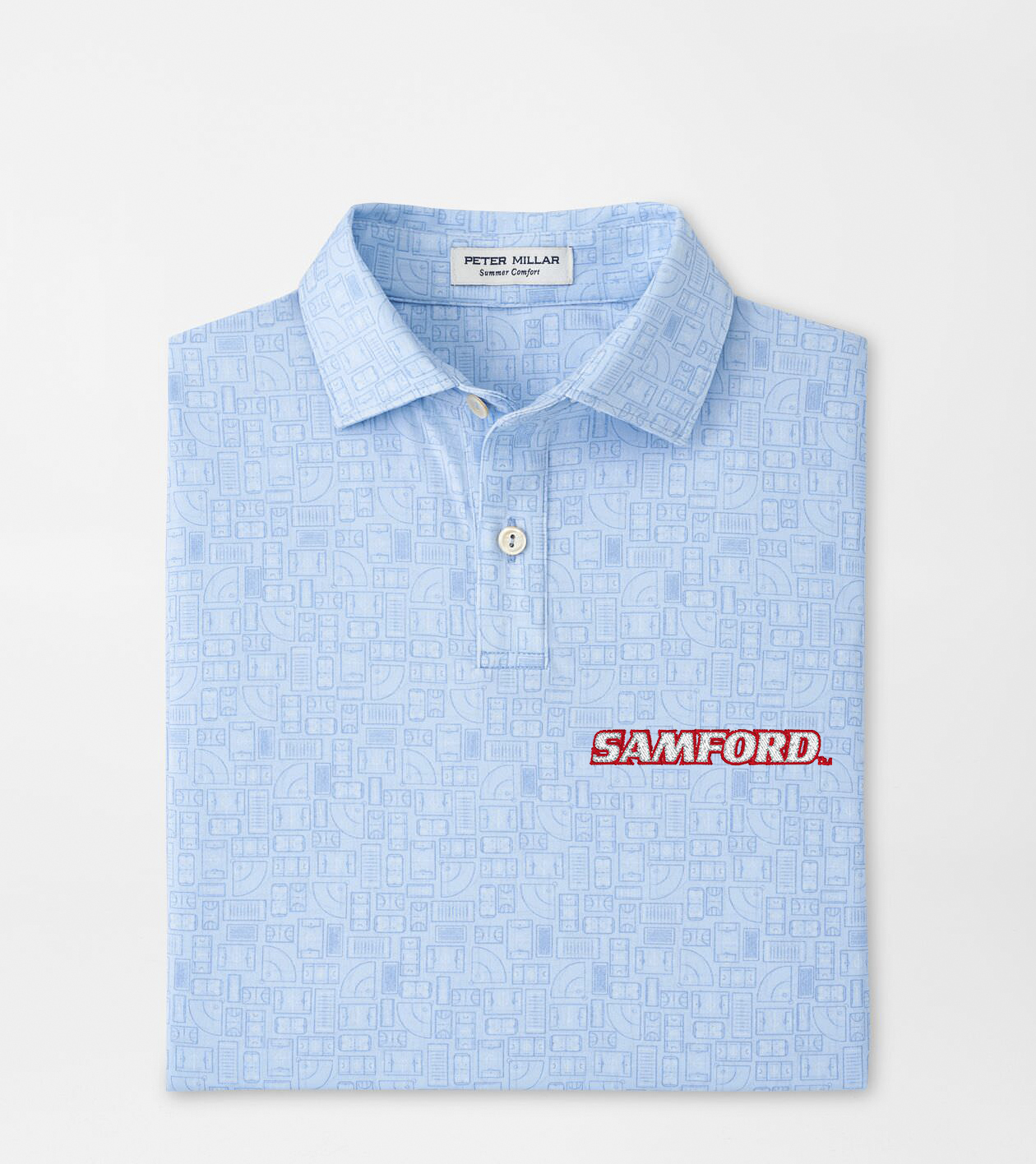 Samford Out of Bounds Youth Performance Jersey Polo Youth Collegiate