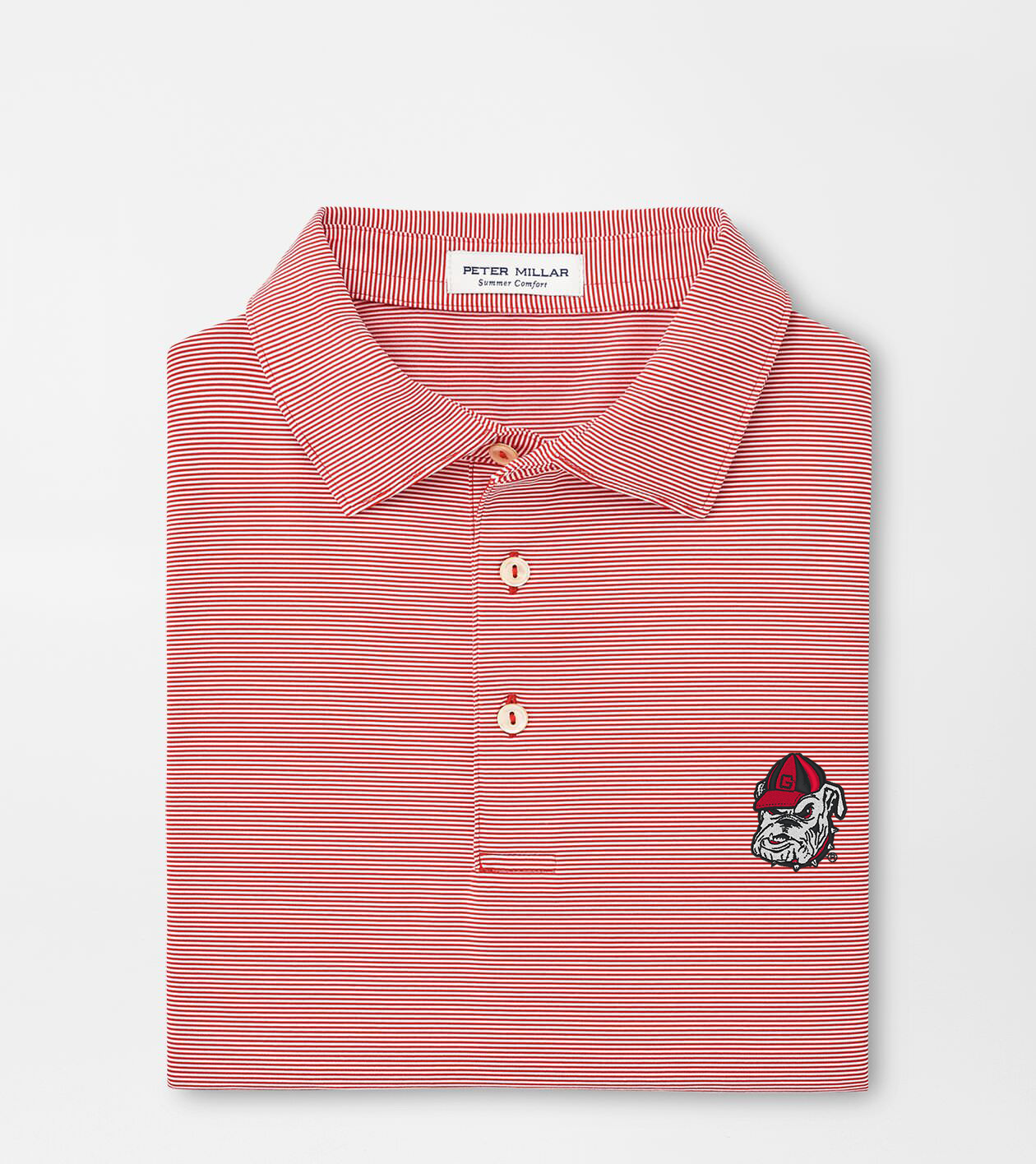Georgia Bulldog Jubilee Stripe Performance Polo