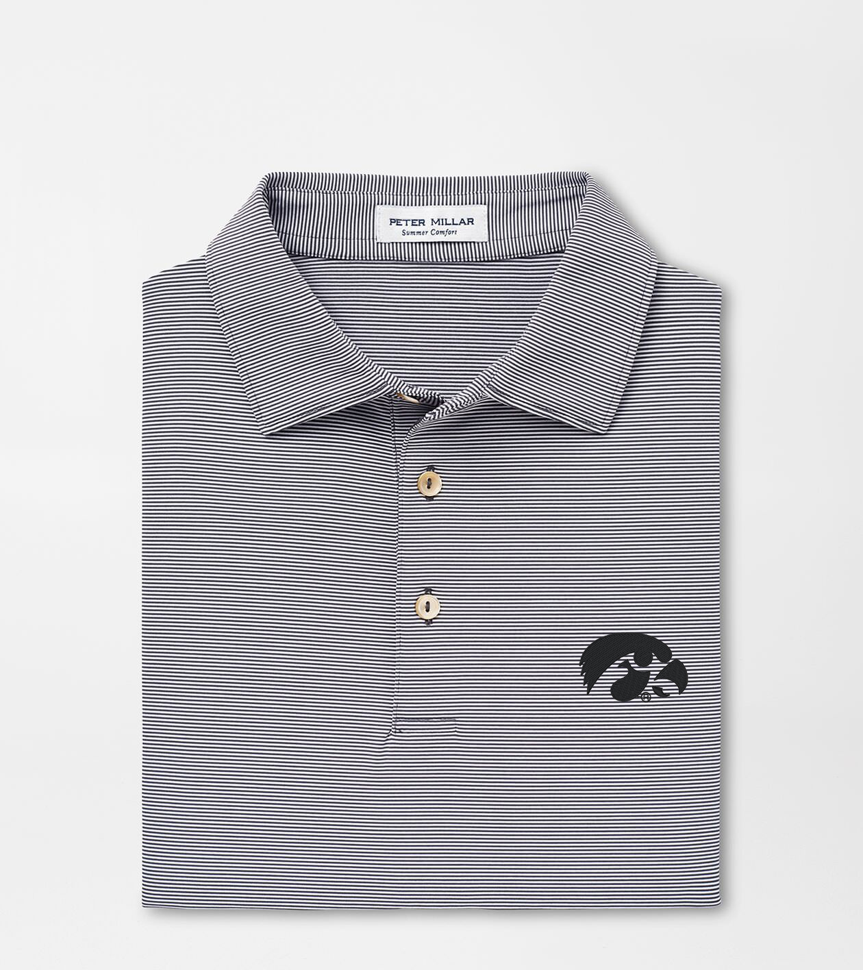 Iowa Jubilee Stripe Performance Polo
