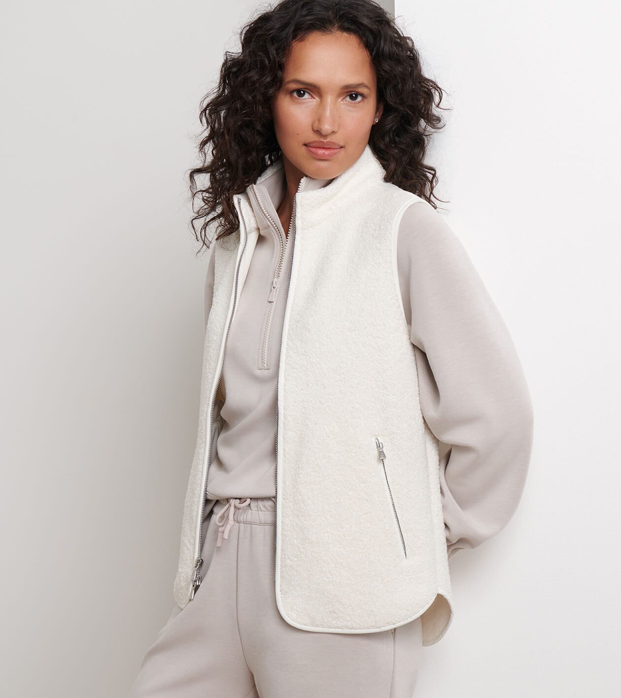 [COVERNAT]★SHERPA VEST Monochrome Sherpa Vest