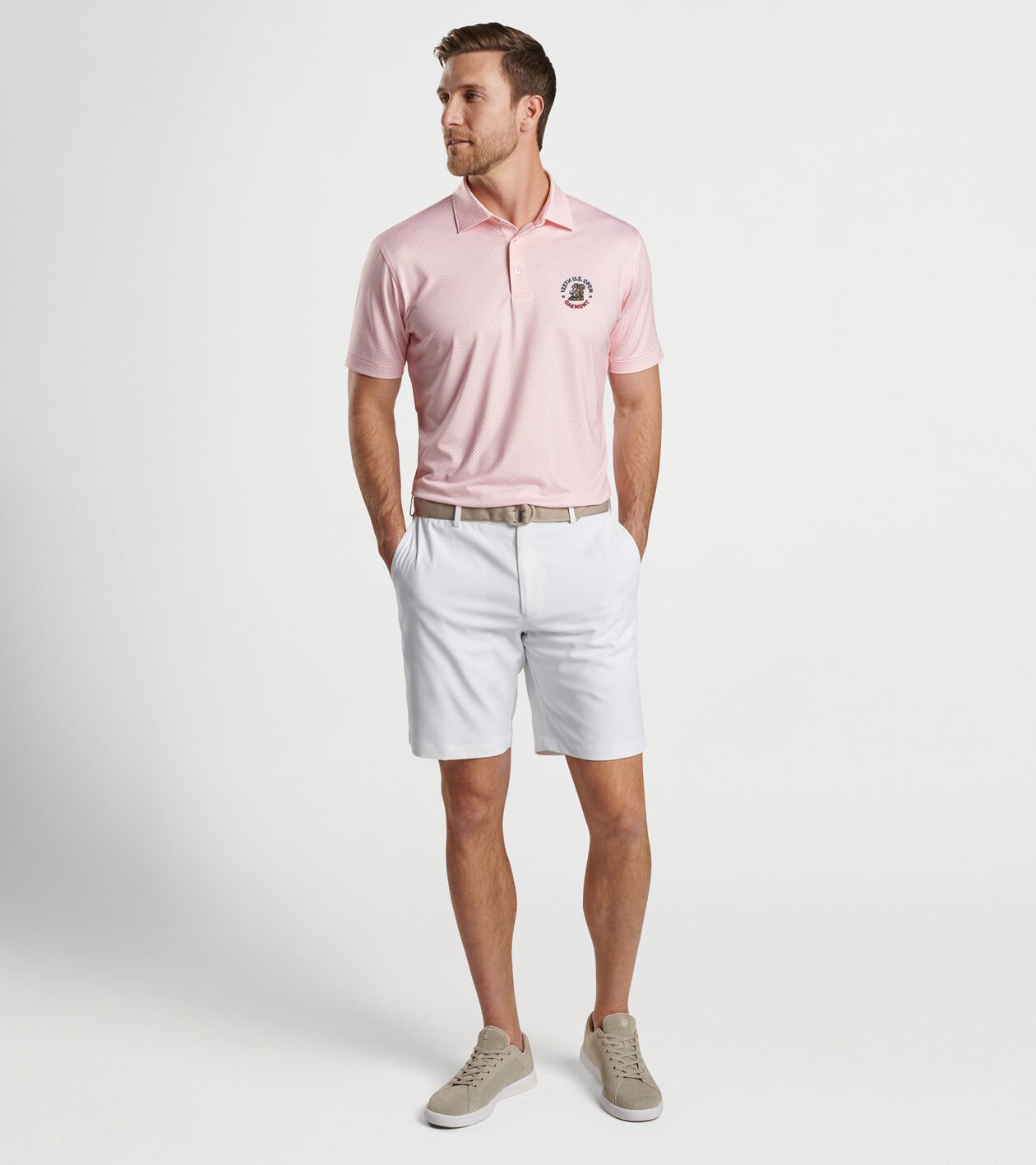 125th U.S. Open Circle Geo Performance Jersey Polo | U.S. 125th U.S. Open Circle Geo Performance Jersey Polo | U.S.