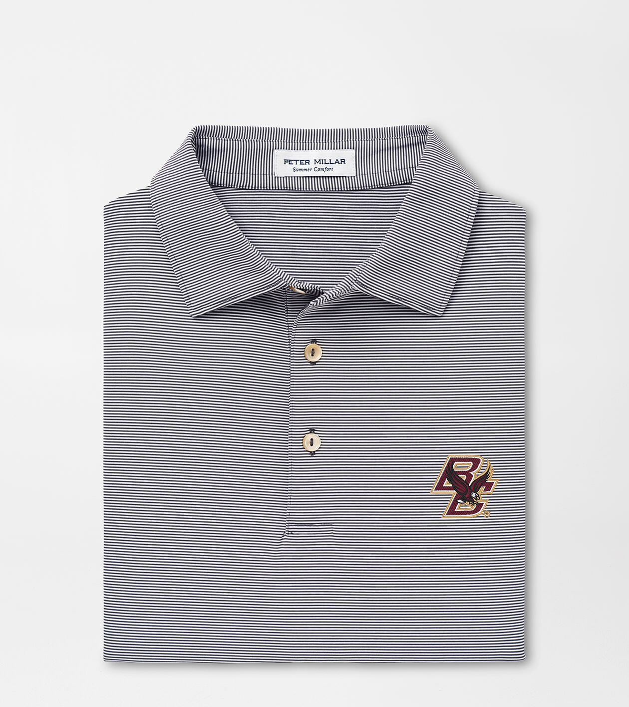 Boston College Jubilee Stripe Performance Polo