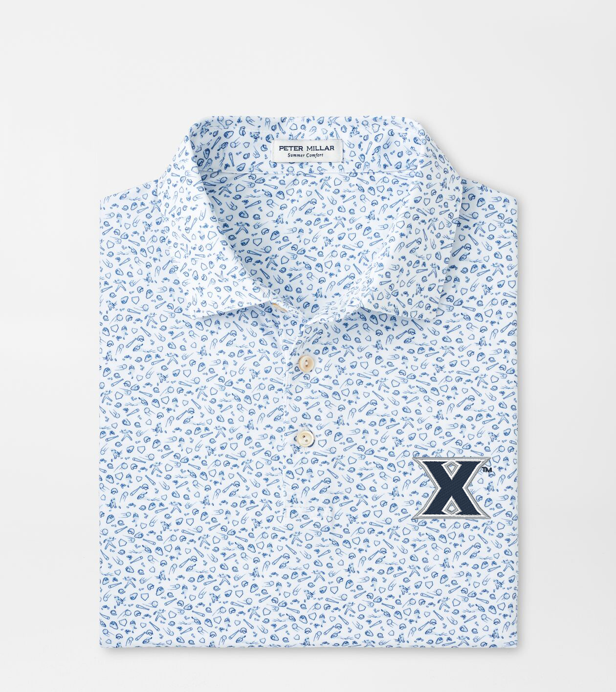 Xavier Batter Up Performance Jersey Polo | Men's Collegiate