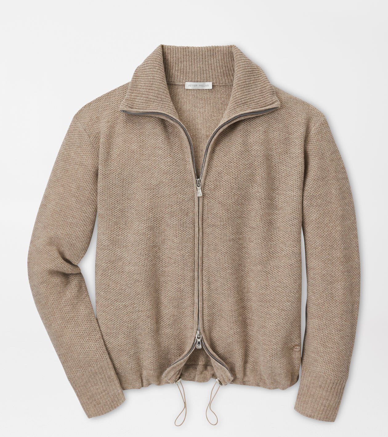 フレッドペリー Zip-Through Cardigan Textured Zip Through Cardigan - Black | Men's Knitwear