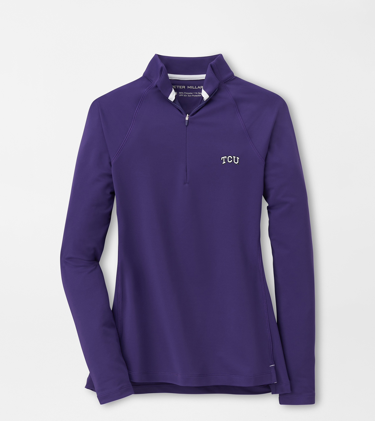 TCU Raglan Sleeve Perth Layer Women's Collegiate Apparel Peter Millar