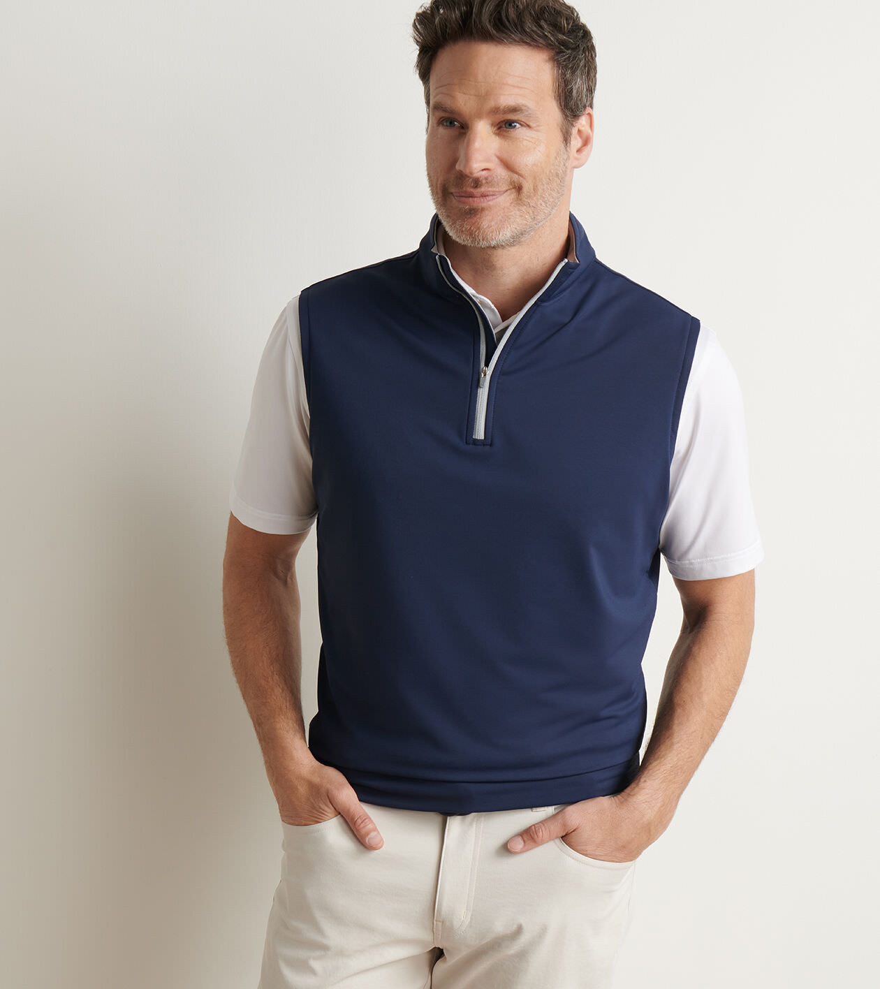 Local GOLF ローカルゴルフ　Simple Fleece VEST Mens Full Zip Chevron Back Golf Vest | Callaway Apparel