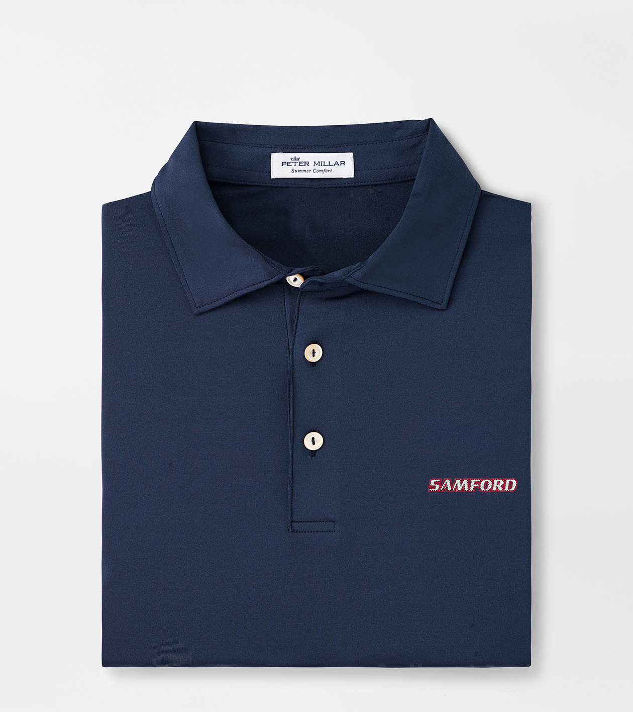 Samford Solid Performance Jersey Polo (Sean Self Collar)