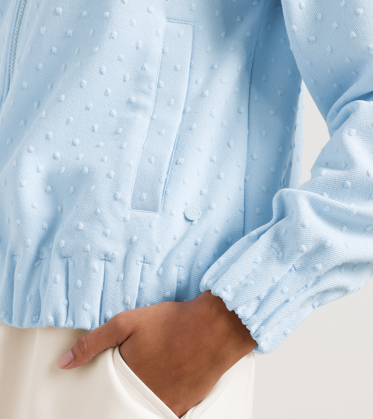 Flora Knit Swiss Dot Jacquard Full-Zip | Women's Tops | Peter Millar