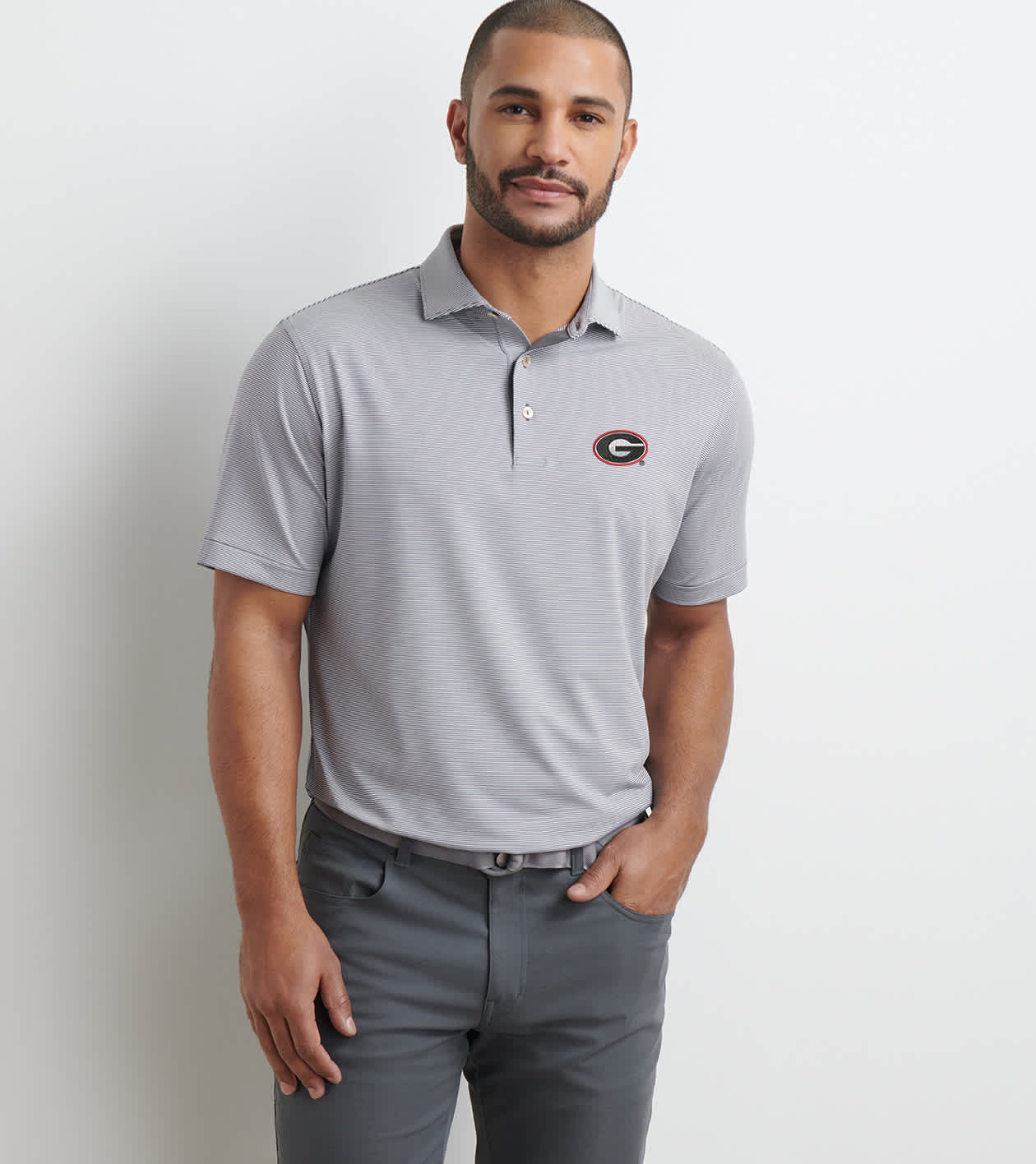 Georgia Jubilee Performance Jersey Polo | Men's Collegiate Apparel