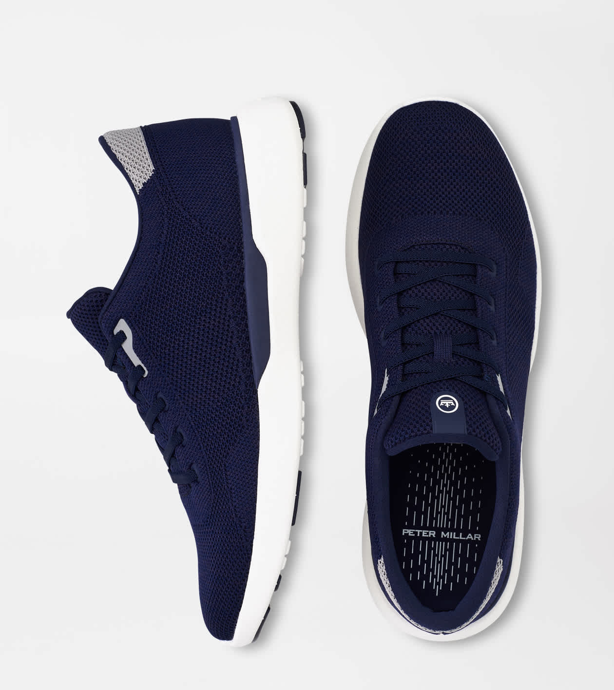 Peter Millar Glide V3 Shoes Mens Size 13 Blue Navy Casual Sneaker Golf Peter Millar Large Sized Glide V3 Sneaker | Westport Big & Tall main image 4