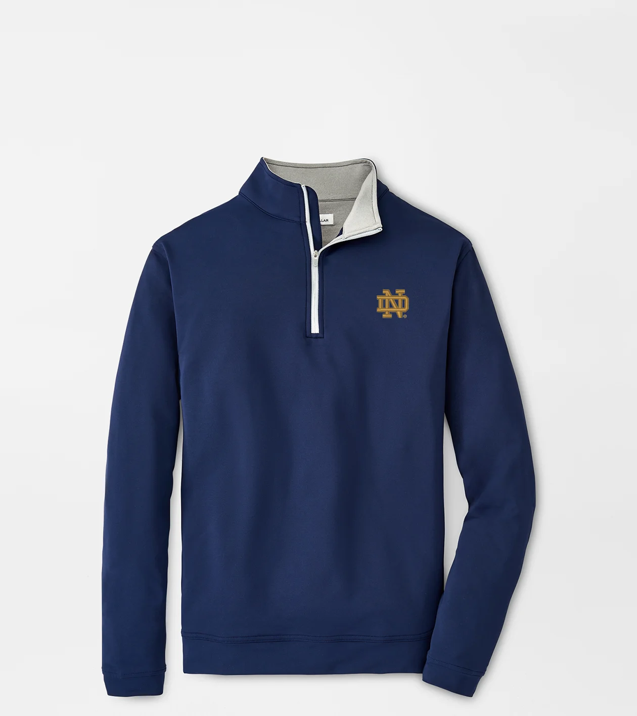 Notre Dame Perth Performance Quarter Zip Men s Collegiate Apparel Peter Millar