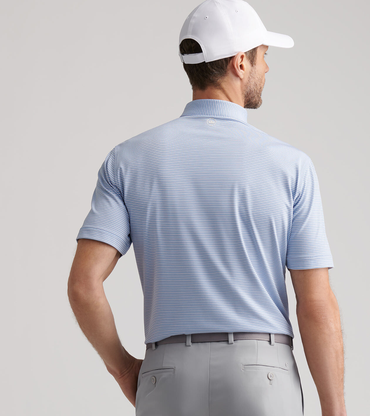 【ようすけ】BRIEFING MEN’S LOGO LINE POLO M MEN'S BACK LOGO LINE POLO（メンズバックロゴラインポロ（半袖