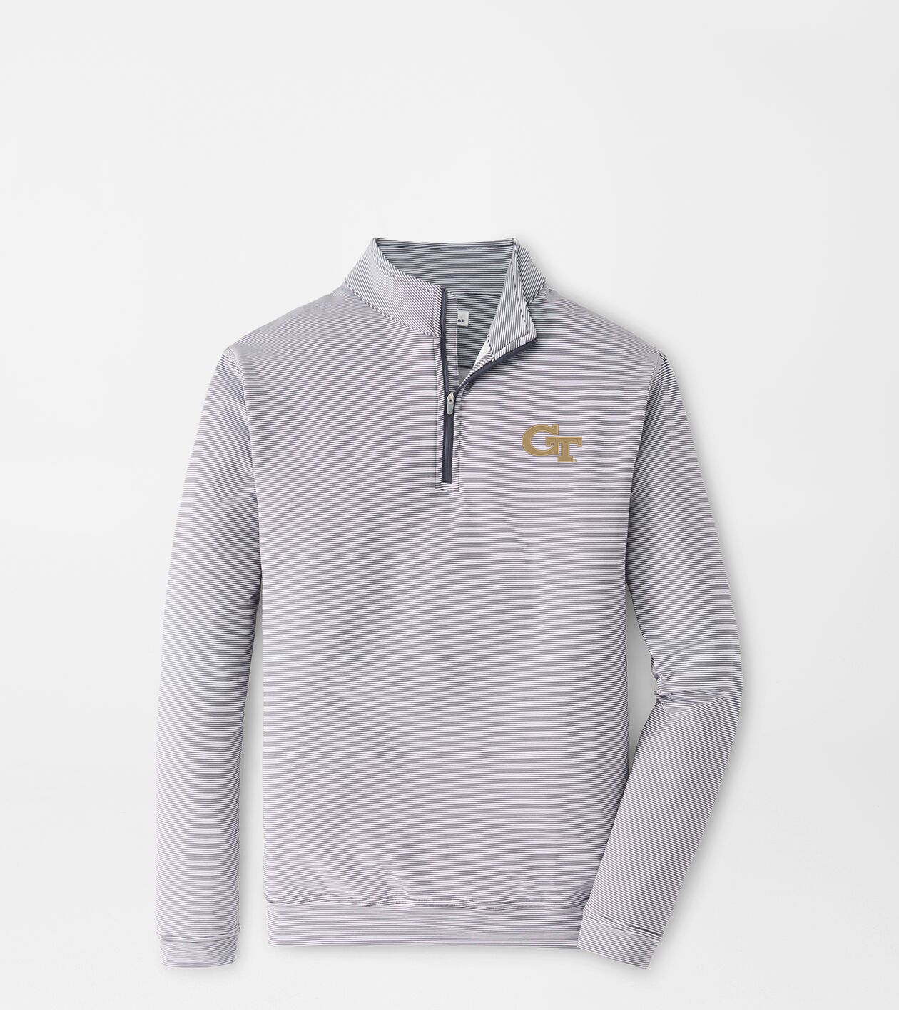 Georgia Tech Perth Mini-Stripe Performance Pullover