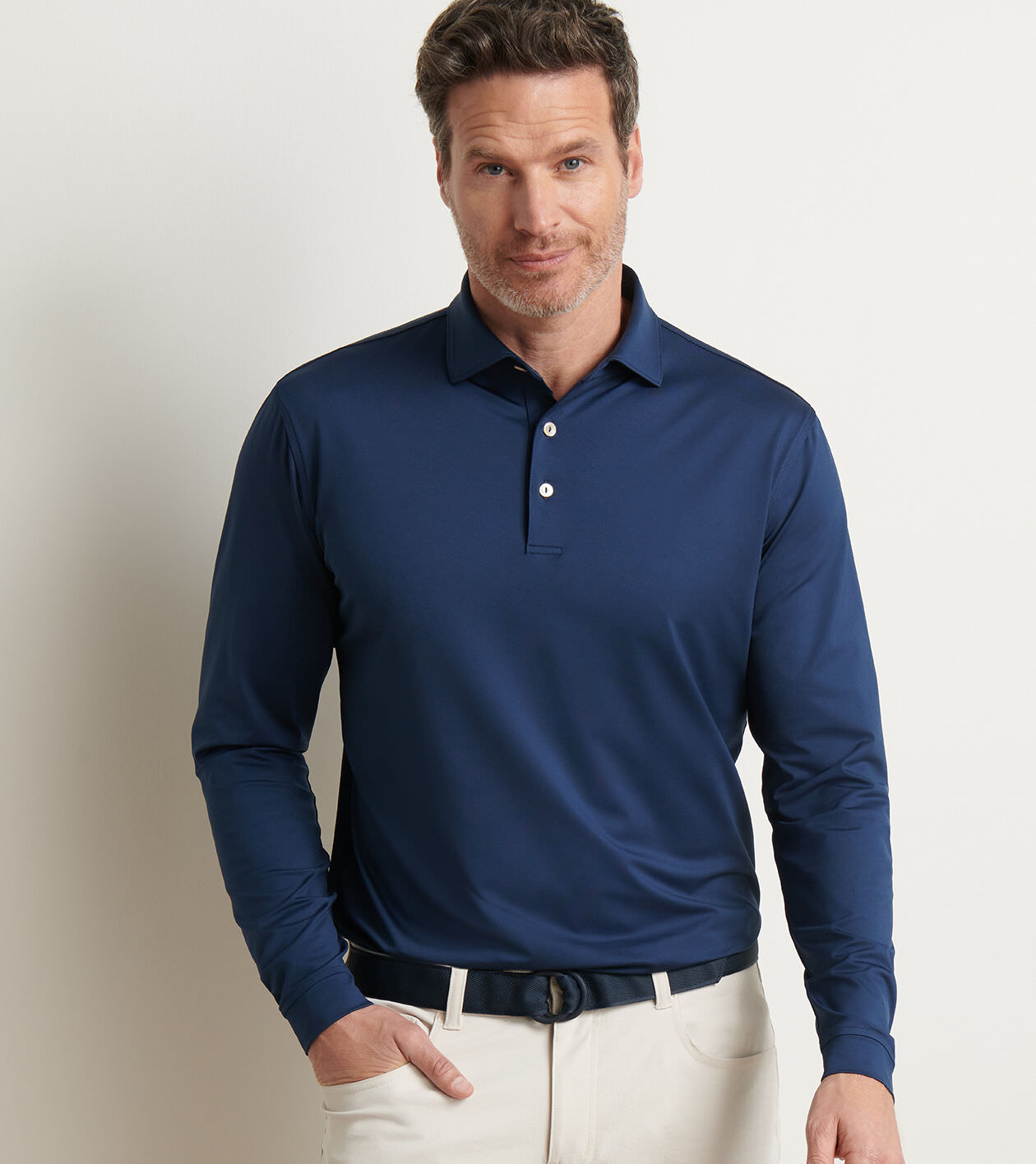 トップス philme longsleeve polo Long Sleeve Polo Men: Advantage Tri-Blend Pique | Cutter & Buck
