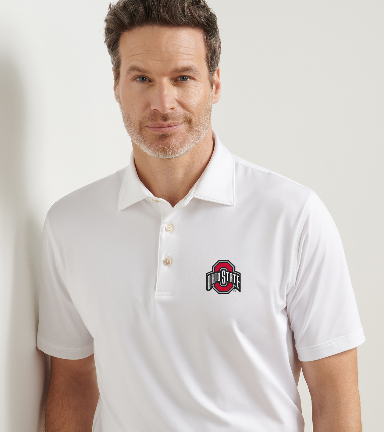 Ohio State Solid Performance Jersey Polo Men's Collegiate