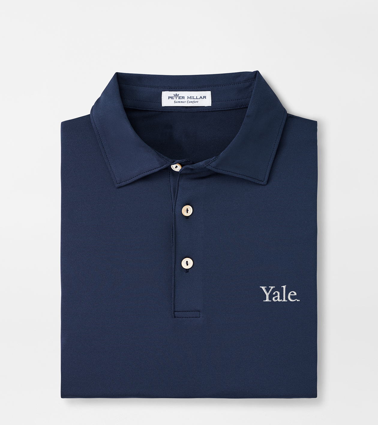 Yale Solid Performance Jersey Polo (Sean Self Collar