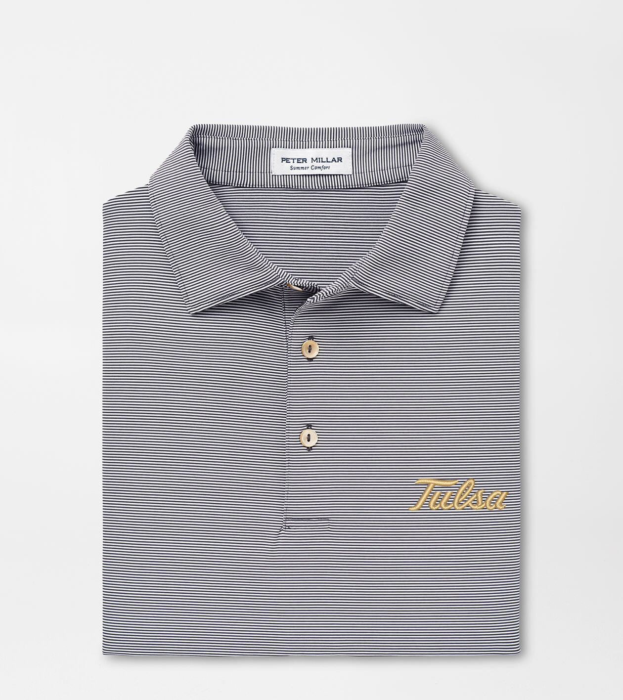 Tulsa Jubilee Stripe Performance Polo