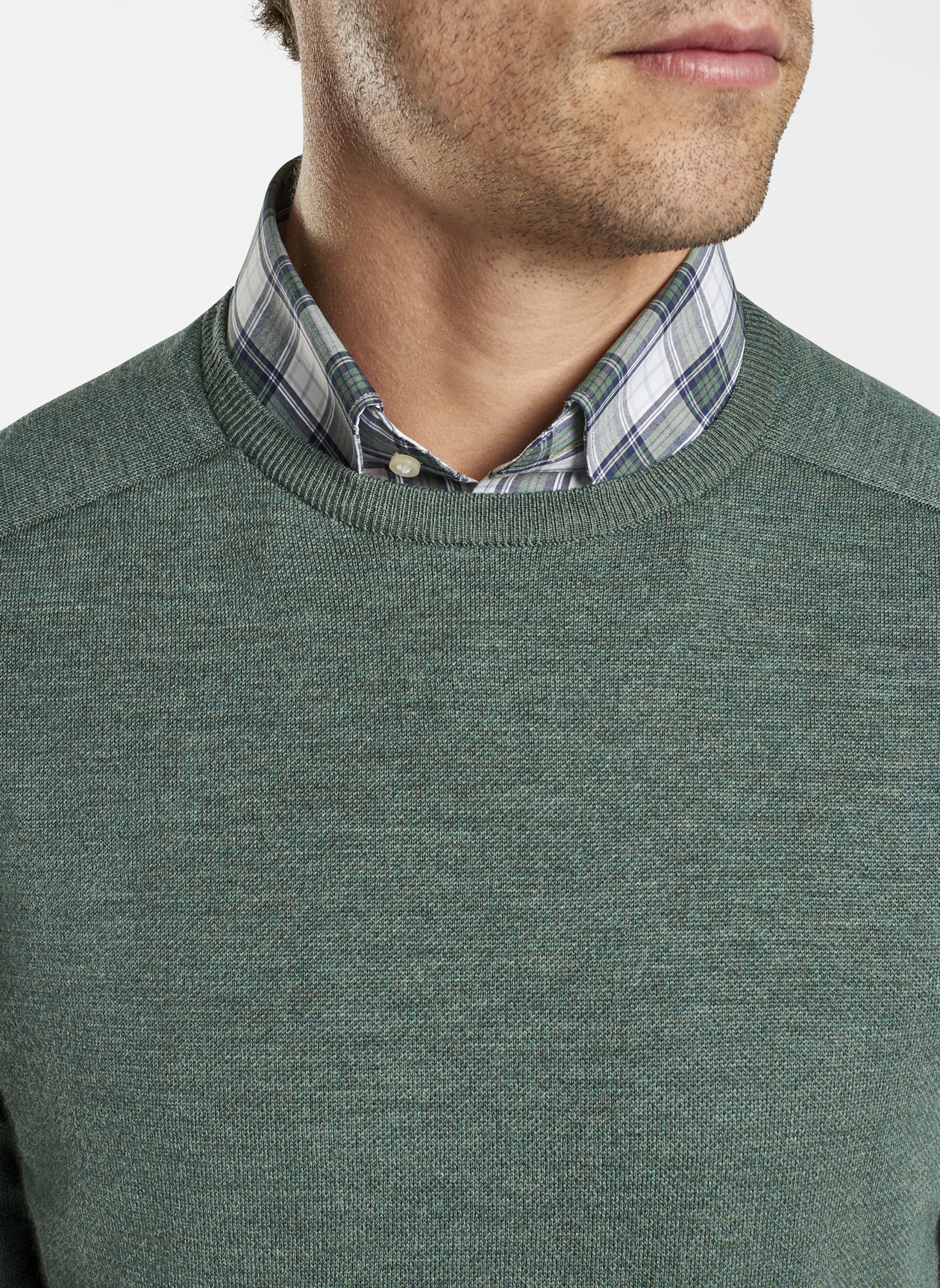 Wool Interlock Crewneck | Peter Millar