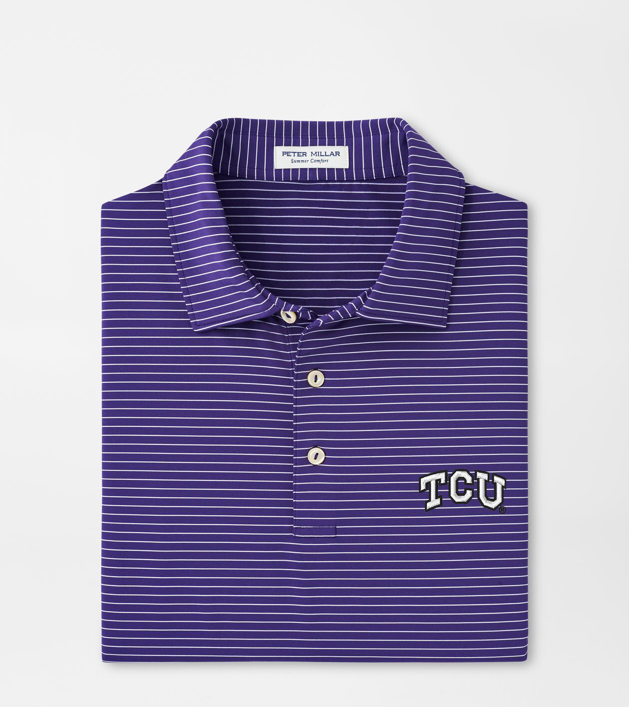 TCU Hemlock Performance Jersey Polo Men's Collegiate Apparel Peter