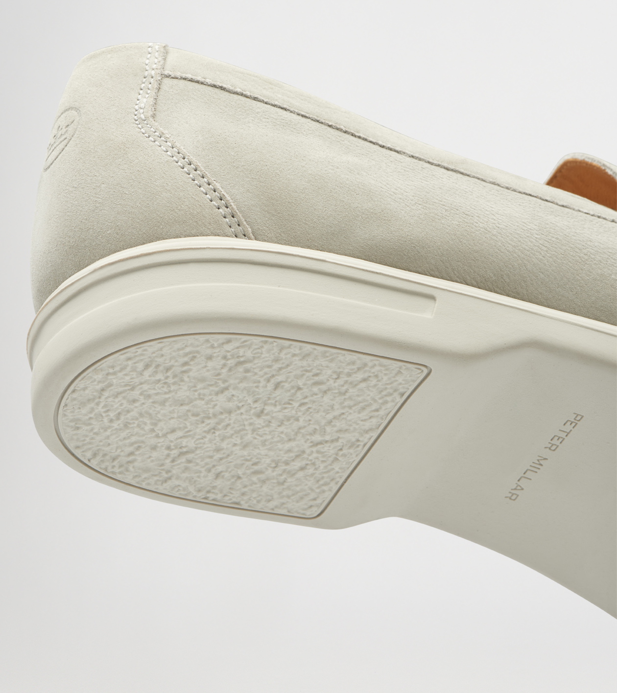 Peter Millar Crown Crafted Excursionist Nubuck Venetian Loafer Mens 13M Fog Gray Peter Millar Crown Crafted Men main image 3
