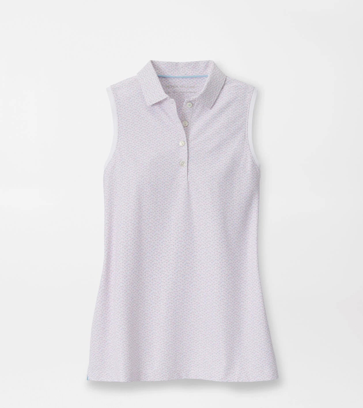 Sangria Banded Sport Mesh Sleeveless Button Polo | Women's