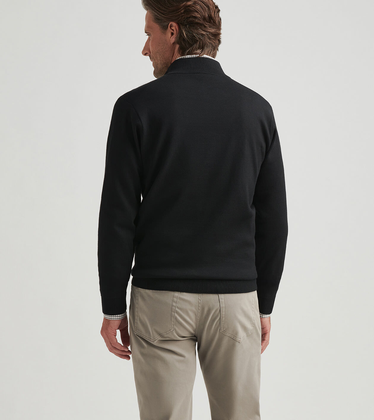 Coolspun Cotton Quarter-Zip Sweater