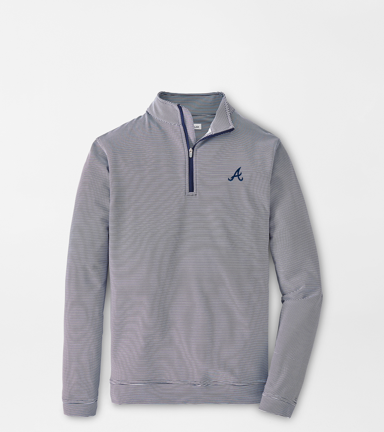 Atlanta Braves Perth Sugar Stripe Performance Quarter-Zip
