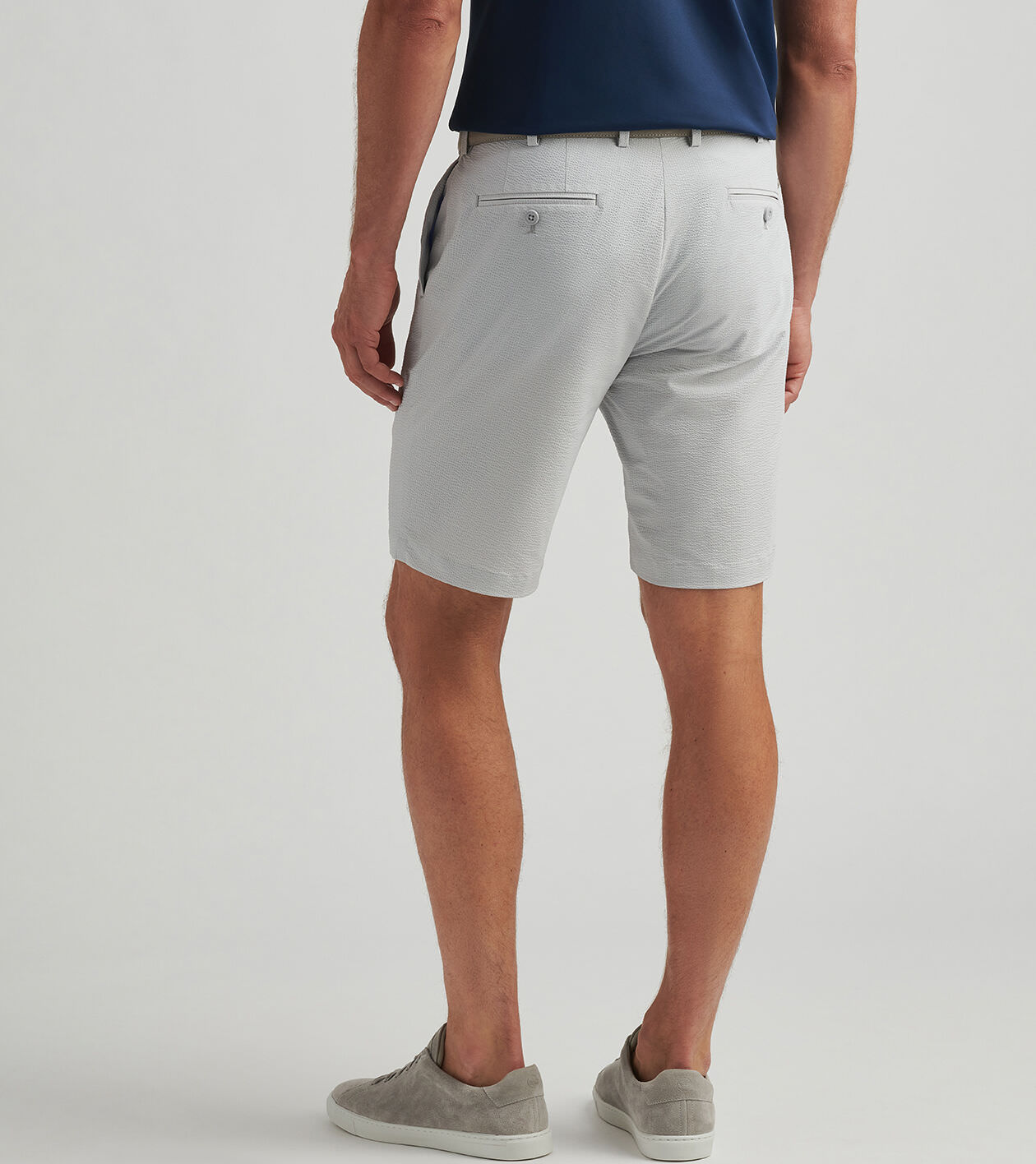 MEN'S SEERSUCKER DRESS SHORT PANTS（メンズシアサッカードレス