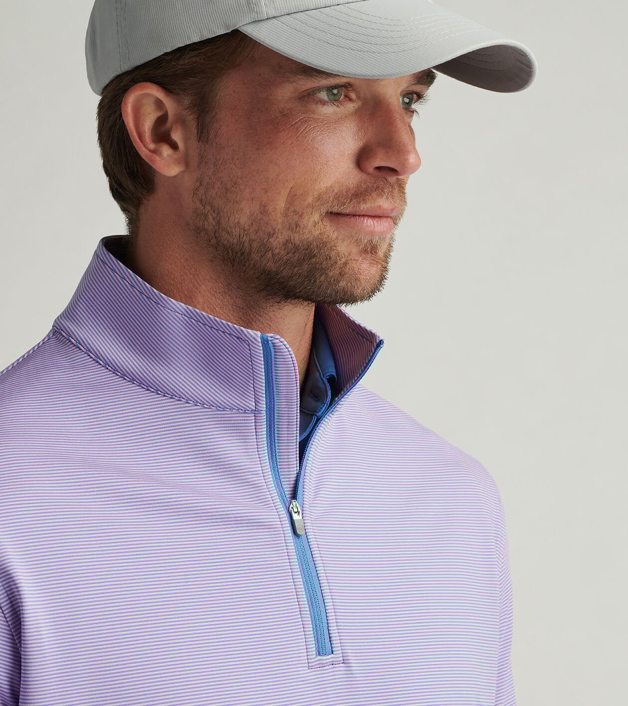 Perth Sugar Stripe Performance Quarter-Zip